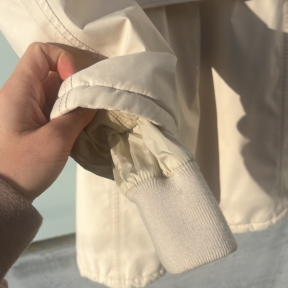 Cream Prada Gore-Tex Coat View 5